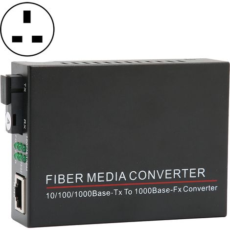 Transmetteur fibre optique TBC‑MC3612ES 20A 20km/SC/1310nm routeur fibre durable prise UK 100‑240V (1/5)