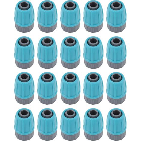 15 écrous de blocage de 16 mm pour tuyau d'irrigation, raccords pour système d'irrigation goutte à goutte, raccords à barbes verrouillables, adaptateur droit (1/4)