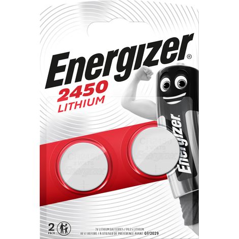 Energizer PILA AL LITIO SPECIALISTICA BOTTONE CR2450 3V-Ø mm. 24,5x5 h 2 PZ. 10.00 confezioni
