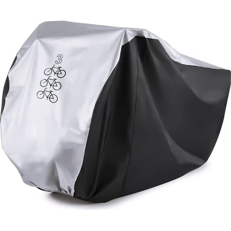 Housse pour 3 vélos - Protection pluie et imperméabilité - Résistante aux intempéries et à la poussière-AquaForge (1/5)