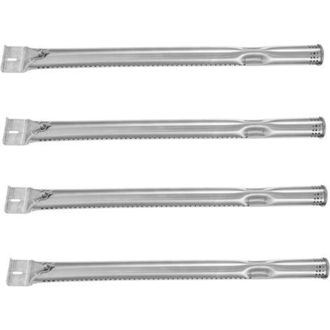 4 pièces Accessoires de Brûleur de Barbecue à Gaz Acier Inoxydable Tubes Chauffants Universels pour de Remplacement Durables et Faciles à Installer