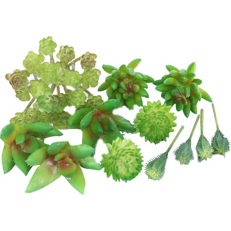Conjunto de suculentas artificiales para armar, sin maceta, suculentas artificiales realistas para decoración de interiores, hogar, oficina o jardín. (1/5)