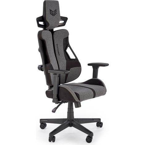 Silla de juego Houston 1713, Gris, 130x66x68cm, Con reposabrazos, Con ruedas, Mecanismo de la silla: Varios bloques (1/5)