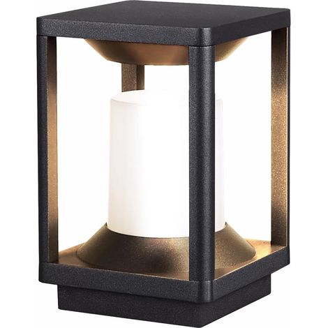 Lampe de Jardin LED 20W Noir Poteau Extérieur E27 (1/5)
