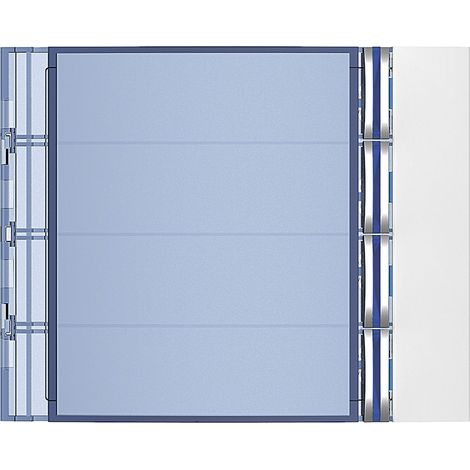 Façade Sfera New pour module électronique audio 4 appels Allwhite (352042) (1/2)