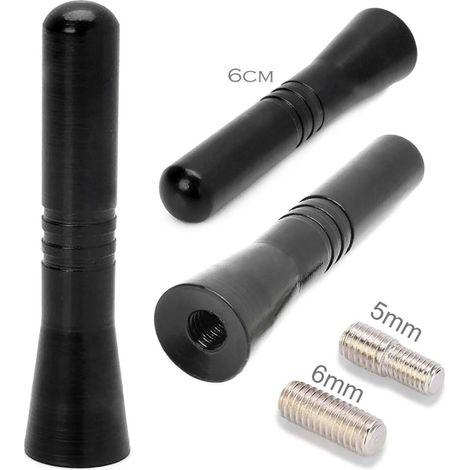 Trade Shop - Antena Universal Mini 6 Cm Corta Am Fm Color Negro Para Dab Radio Autorradios - (1/5)