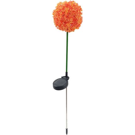 Lampe Solaire Extérieure Étanche pour Jardin Décoration Lumière de Cour Orange - KZQ