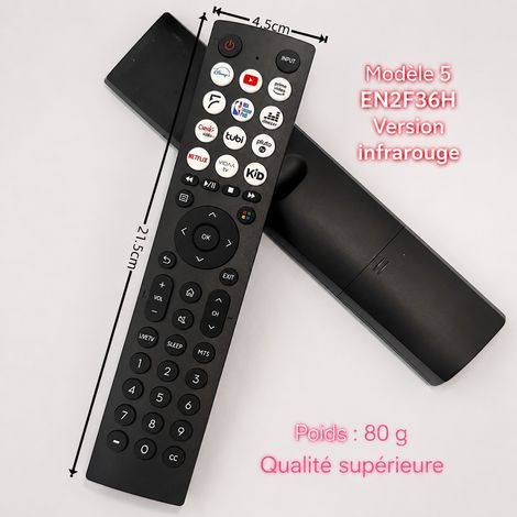Télécommande infrarouge de remplacement pour TV Hisense modèle EN2F36H Style 5 5 en2f36h 21,5 × 4,5 × 1,4 cm 80 g – Livraison gratuite