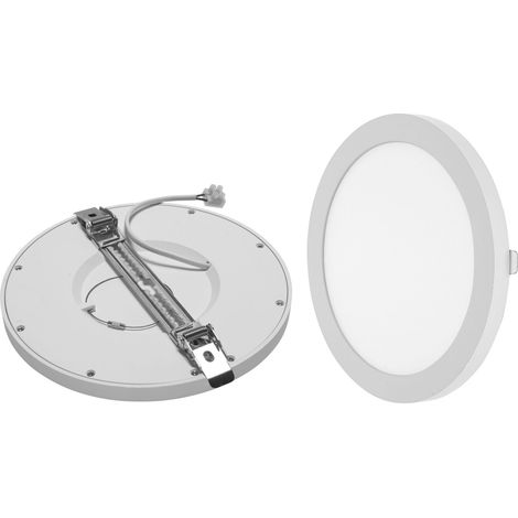 Vivida - Pannello ad incasso con clip regolabile tondo Bianco 18W LED 4000K