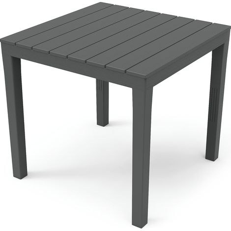 Ipae Progarden Tavolo Componibile Bali - Quadrato Antracite 78x78 cm