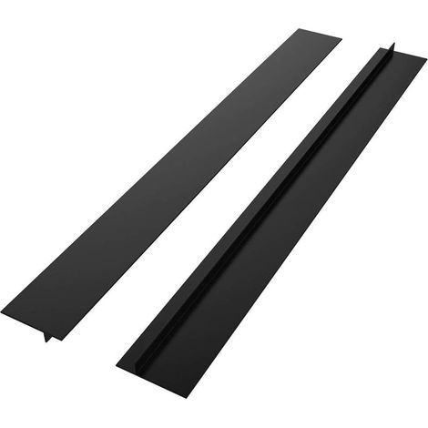 2Pcs Joint Silicone Gap Cover Plan de Travail Cuisine Coque en Silicone Réchaud Comptoir pour Cuisinière Plan Silicone de l'écart Protection Latérale de Gazinière Résistant à la Chaleur- (1/4)