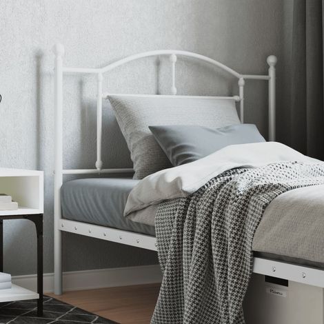 Tête de lit métal blanc 100cm (1/5)
