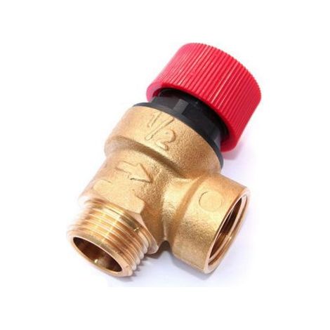 VALVOLA DI SICUREZZA 3 bar Maschio- Femmina 1/2'' (1/2)
