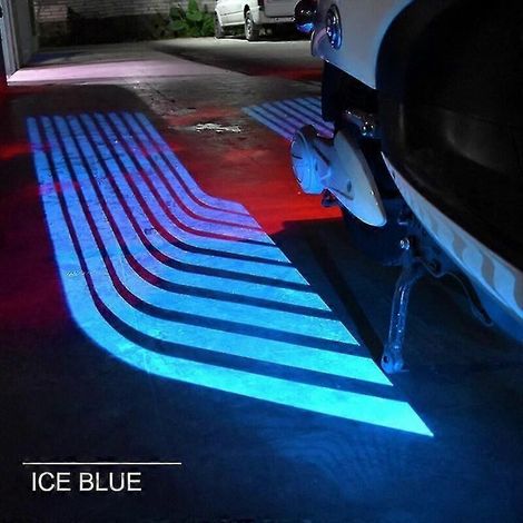 ensemble de feux d'ambiance LED pour moto, feu arrière décoratif pour voiture, éclairage d'ambiance pour véhicule à moteur (bleu glacier) (1/5)