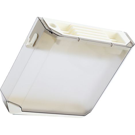 Range-couteaux mural ultra-mince, boîte de rangement en plastique pour cuisine, gris (1/5)