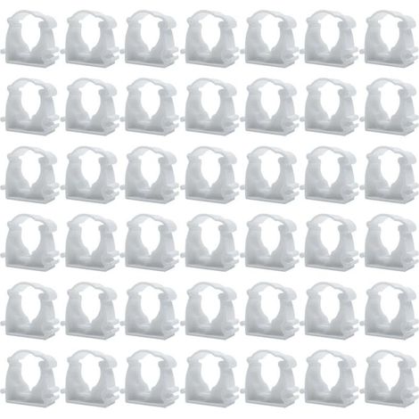 Colliers de serrage, lot de 42, diamètre intérieur 16 mm, support de tuyau en plastique pour conduites d'eau et de gaz (1/5)