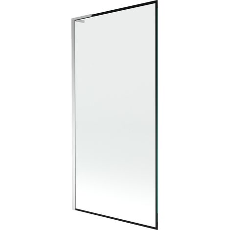Mexen Next L Badewannenfaltwand 1-flügelig 90 x 150 cm, schwarzes Muster, Chrom - 895-090-000-03-70-01 (1/5)