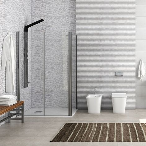 Box doccia 70x70 angolare apertura saloon KS2800-SSN kamalu