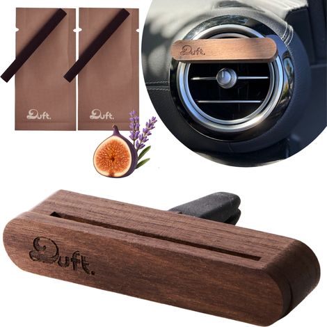 Diffusore di profumo per auto DUFT - diffusore in legno per griglia anteriore + 2 ricariche (1/5)