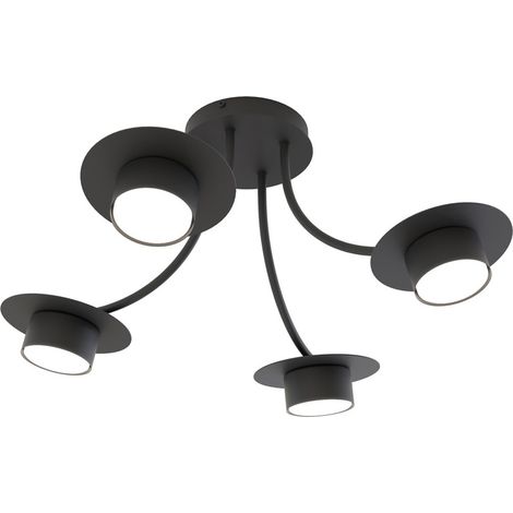 Lampada a Sospensione Enso, Metallo, Nero, 58x25x58 cm (1/5)