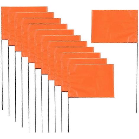 Lot de 50 drapeaux de marquage, drapeaux de jardin 15 x 4 x 5 pouces, drapeaux de signalisation, drapeaux de pelouse, drapeaux d'irrigation, Lan SZRH AC (1/5)
