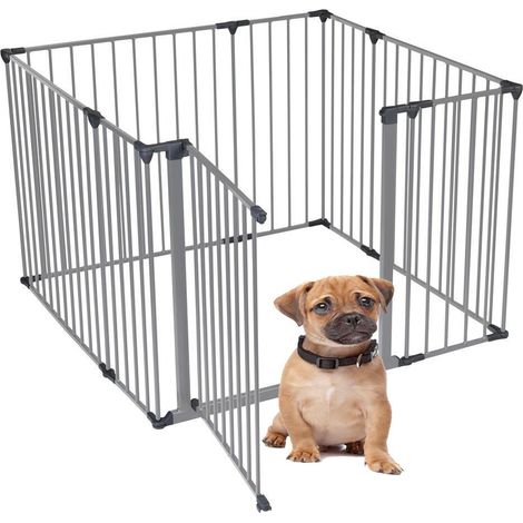 Bettacare Pet Pen, 105cm x 105cm, Grey, 70cm High, Dog Pen for Pets and Puppies, Dog Playpen suitable for Indoor and Outdoor use (1/5)