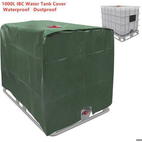 Bâche Réservoir IBC - Couverture Protection UV Anti-Pluie pour Cuve 1000 L - Polyester 210D - Dimensions 120x100x116 cm - 1 Pièce (1/5)