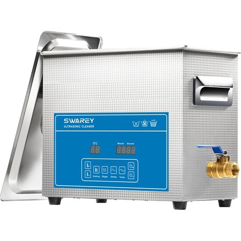 Nettoyeur Ultrasonique, Capacité 6,5L, Consommation Énergétique 180W, Puissance de Chauffage 300W, Température Réglable 0-80℃, Minuteur 0-99 Minutes (1/5)