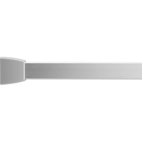 Croydex Slenderline Shower Curtain Rail with Hook Multiple Configurations Silver (1/5)