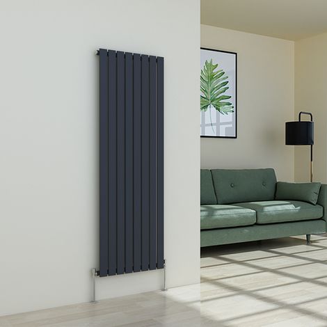 Warmehaus Flat Radiator Anthracite Vertical Single 1600x544mm (1/4)