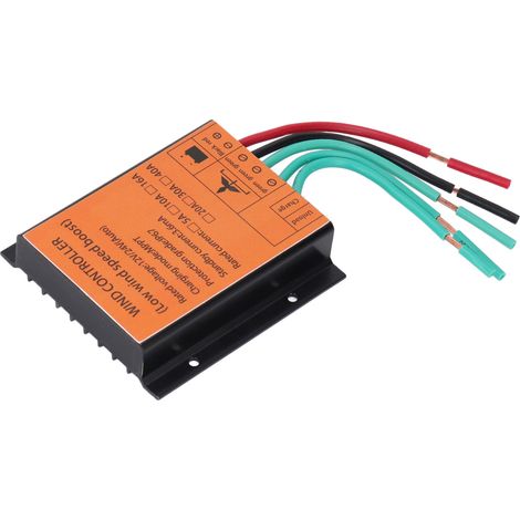 Cryfokt Windturbinen-Laderegler, Mehrfachschutz 12V/24V Stufen-MPPT 16A Wind-Laderegler für Zuhause