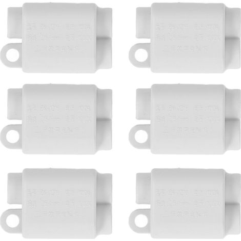 Lot de 6 connecteurs de câble type T répartiteur ZK-1216 1000V 100A fort courant sans coupure rapide ABS M4 2,5-16mm² (1/5)