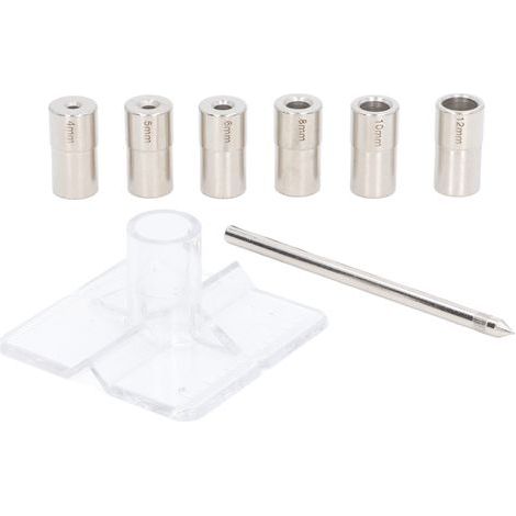 Akozon Guide de Perceuse de Centrage, Guide de Bit de Bague en Acier en Alliage d'auto-diamètre (1/5)