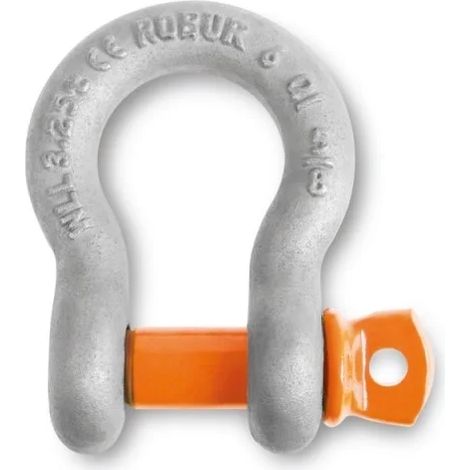 Robur 8029RS Set di grilli a lira con perno a vite per sollevamento - 13x11 mm / 5 Pz. (1/2)