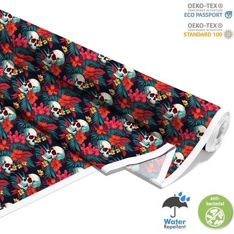 TESSUTI DECORATIVI PER ESTERNI OXFORD - Motivo Teschio I DX4696 (1/5)