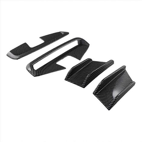 Spoiler lateral tipo canard para parachoques delantero de coche, fabricado en fibra de carbono. (1/5)