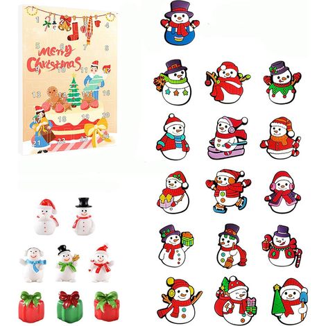 Weihnachtsdekoration für draußen – Weihnachtsserie – 24 Countdown-Kalender – Schneemann – Überraschungsbox (1/4)