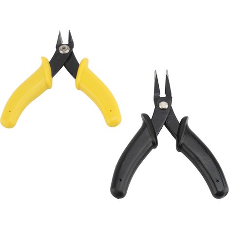2-teiliges Flachzangen-Set, Metall-Weichdrahtschneider für die Schmuckherstellung, Drahtbiegewerkzeug-Set (1/5)