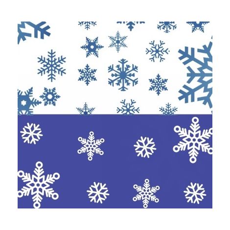Nappe à motifs de flocons de neige, motif Princesse des glaces, hiver, 220 x 130 cm