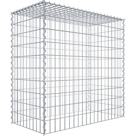 Gabiondeco - Gabion - Element de prolongation en hauteur 100 cm x 100 cm x 50 cm (L x H x P). maille 5 x 10 cm. Spirale. Attention : il manque une grille - Made in Ge... (1/5)