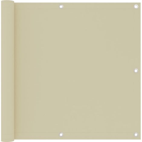 Paravento per balcone protezione privacy paravento 90 x 500 cm tessuto oxford crema 020010152