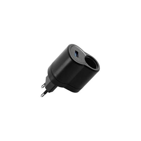 Adaptador para encendedor de cigarrillos de coche, adaptador de corriente para coche, convertidor de corriente alterna a continua, cargador de coche de 220 V a 12 V, enchufe europeo - Crezuo