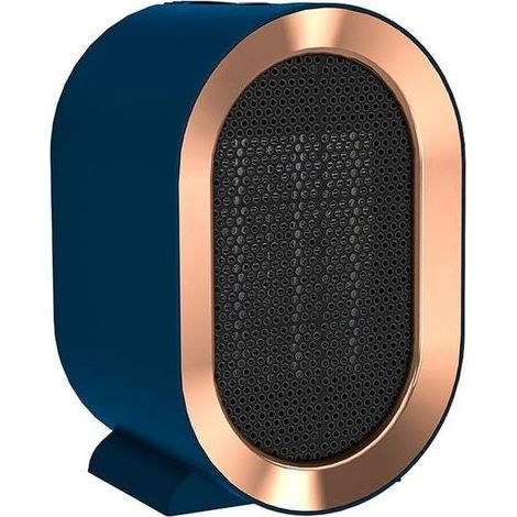 Mini radiateur soufflant céramique portable économique, chauffage salle de bain salon chambre - Bleu (1/5)