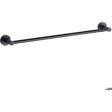 Porte-serviettes mural antirouille - 50 cm - Aluminium spatial - Salle de bain - Cuisine - Installation murale (1/4)