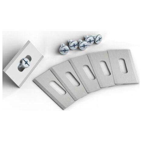 QORVA-Lames de Gazon pour Double Lame aiguise en Acier Inoxydable 35,8 x 18,5 x 0,65 mm (Argent 30 pièces) (1/5)