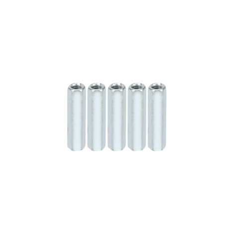 5 pièces M6 40 longue tige écrou hexagonal manchon hexagonal écrou entretoise attaches filetées
