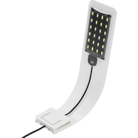 Ultradünne 10W LED-Aquarienleuchte, zum Anklemmen, ultrahell, 24 LEDs für Aquarien.