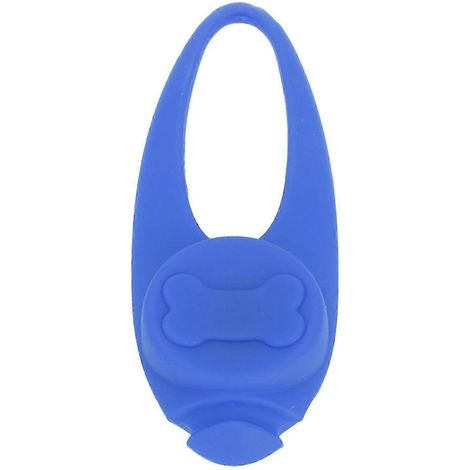 Pendentif lumineux de sécurité LED spécifique aux animaux de compagnie, collier pour chien, clip en silicone, lampe de promenade nocturne (bleue) (1/5)
