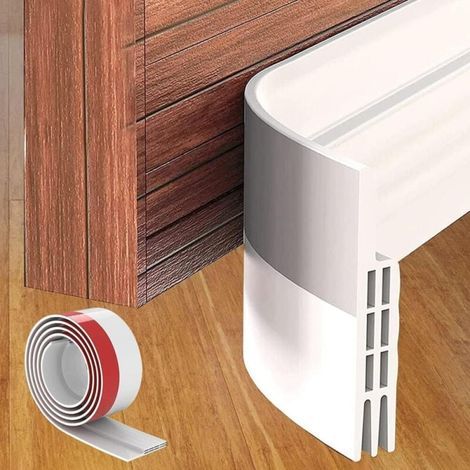 100X5CM Bas de Porte isolant joint porte boudin de porte,seuil de porte boudin de porte isolant froid joint fenetre isolation Bas de Porte Adhési Anti Bruit Poussière Stop à l'air Froid (1/5)