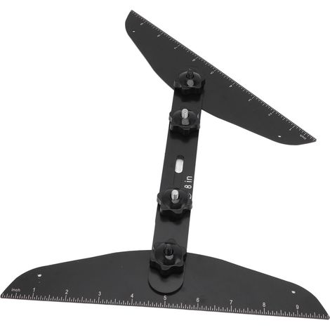 Kit de mesure d'escalier noir - Outils de mesure pour escalier domestique, règle d'escalier professionnelle (1/5)